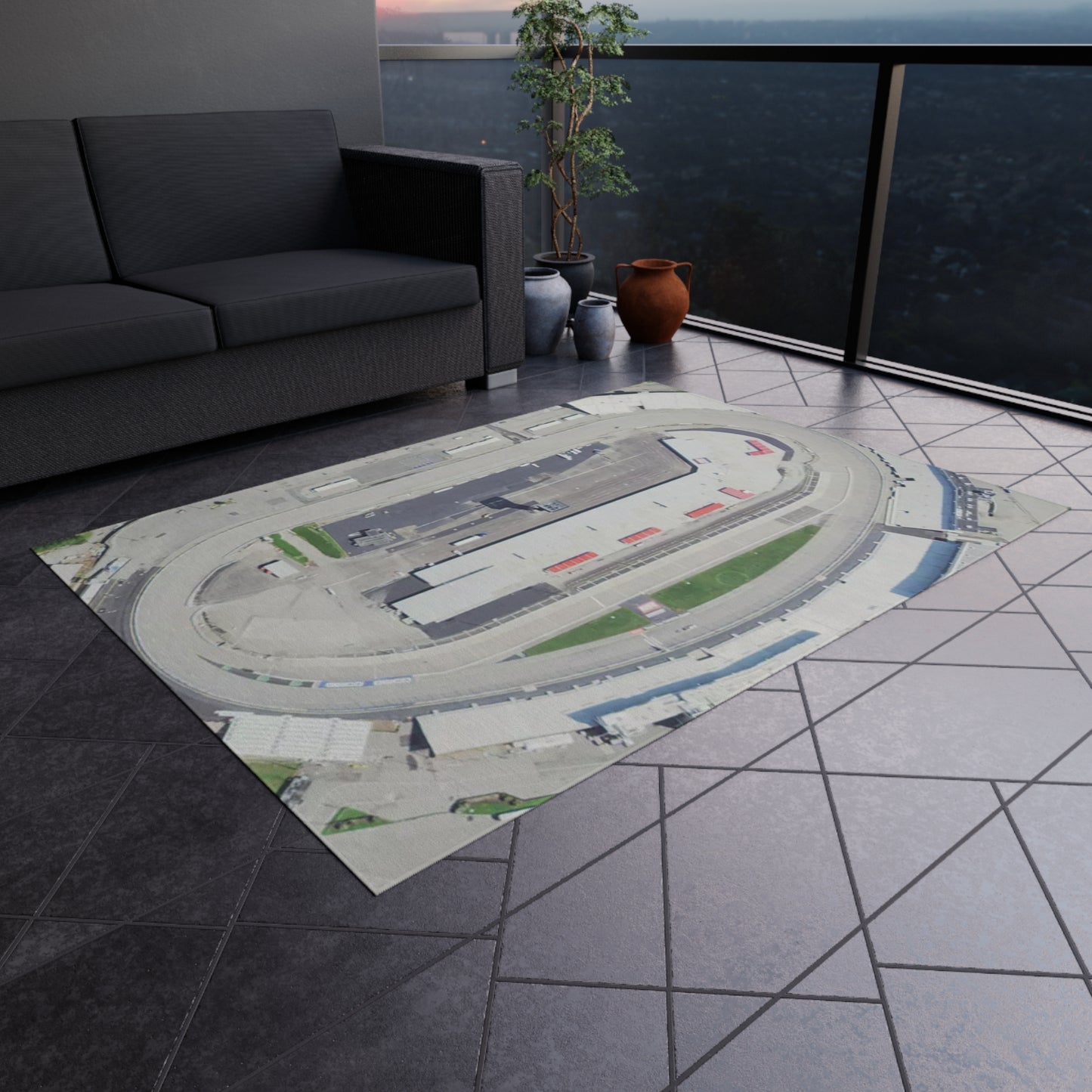 Nascar Race Track Play Rug